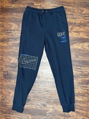 RARE Nike Men’s Club French Terry Jogger Pants In Black HJ2512-010 Size XS